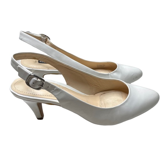 Alex Marie white pointed small heeled shoes size 7M - Picture 3 of 12